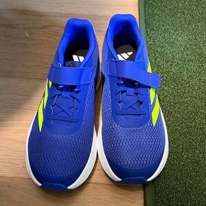 adidas Kids Royal Blue & Neon Yellow Athletic Sneakers